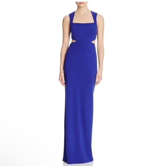 Robe De Soirée Nicole By Nicole Miller - Taille 4, 100% Soie, Couleur Turquoise - Occasion Très Bon état